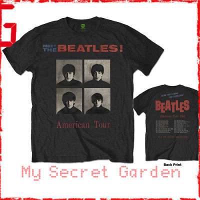 The Beatles - American Tour 1964 Official Fitted Jersey T Shirt ( Men M ) ***READY TO SHIP from Hong Kong***